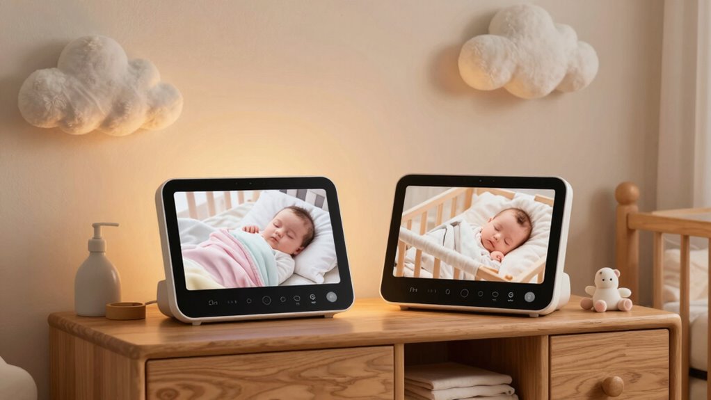 top split screen baby monitors