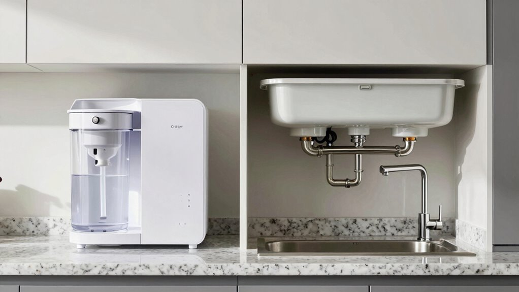 under sink offers better filtration