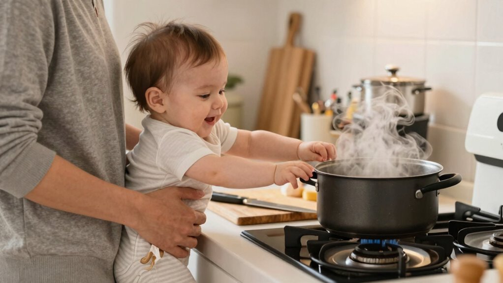 use long utensils carefully